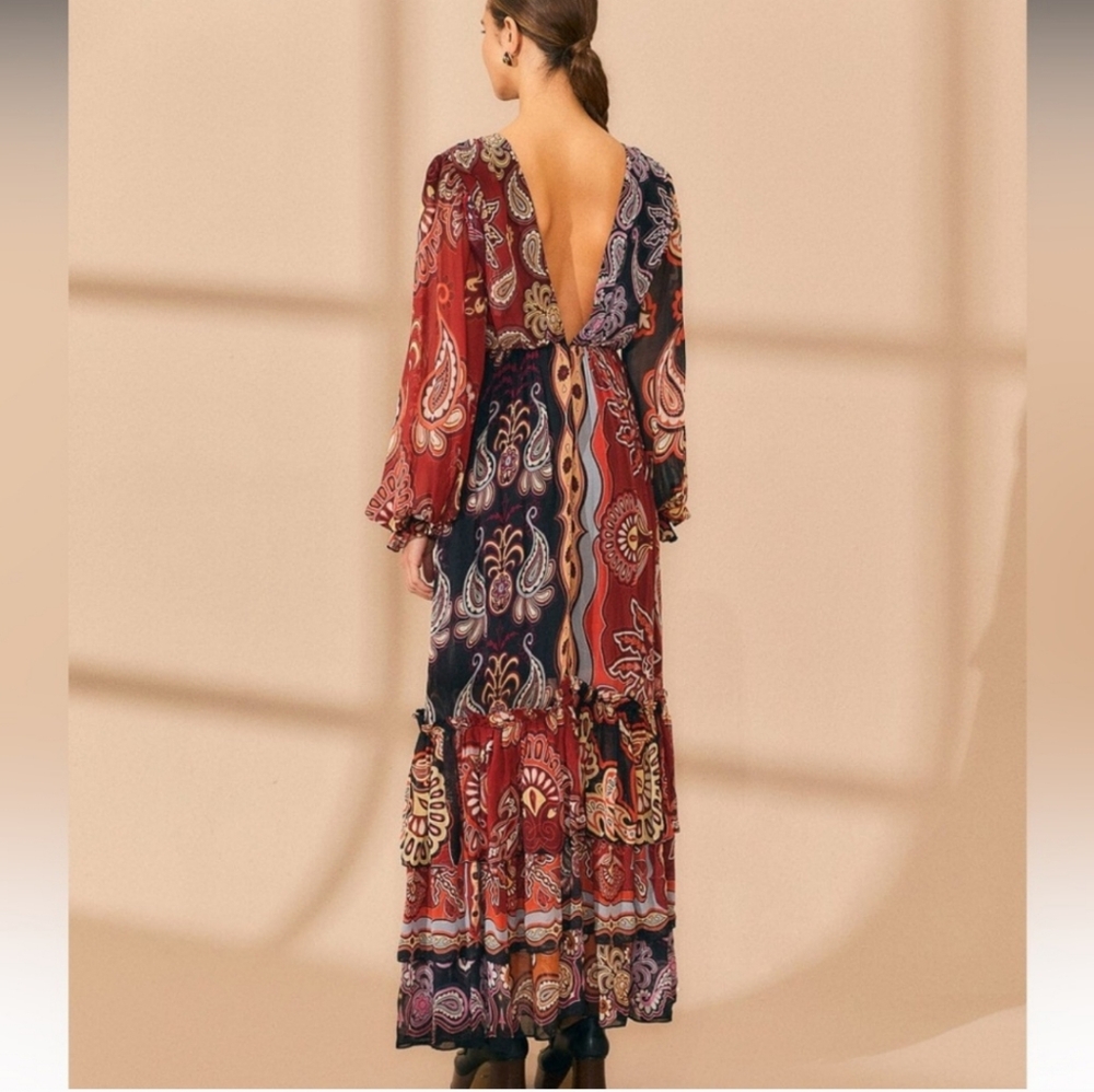 Farm rio SWEET MERMAIDS‎ V NECKLINE MAXI DRESS - Picture 16 of 16